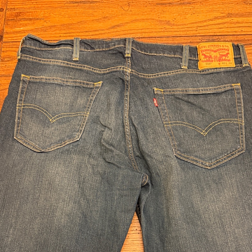 Levi's Men's Dark Blue Straight Jeans
